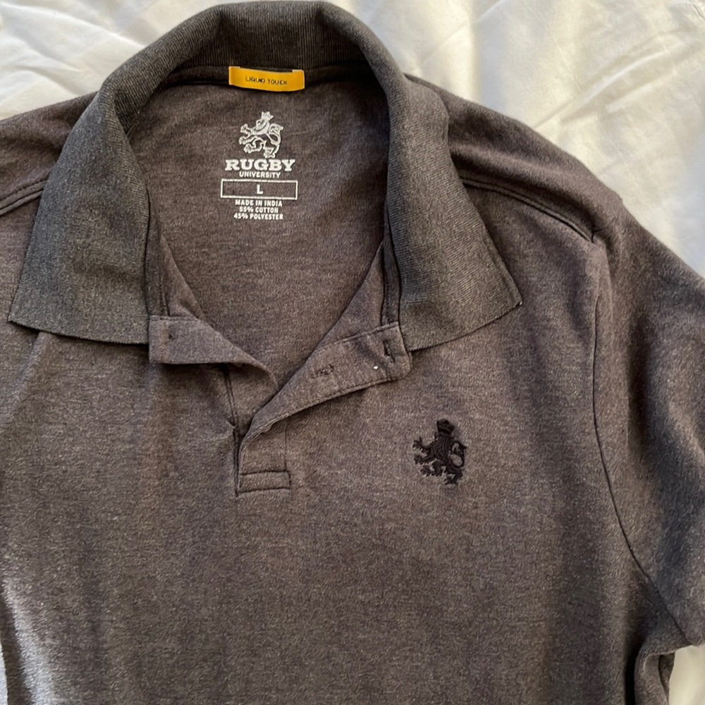 Polo style/ Men’s shirt/Large/ Rugby Brand/ lightly used